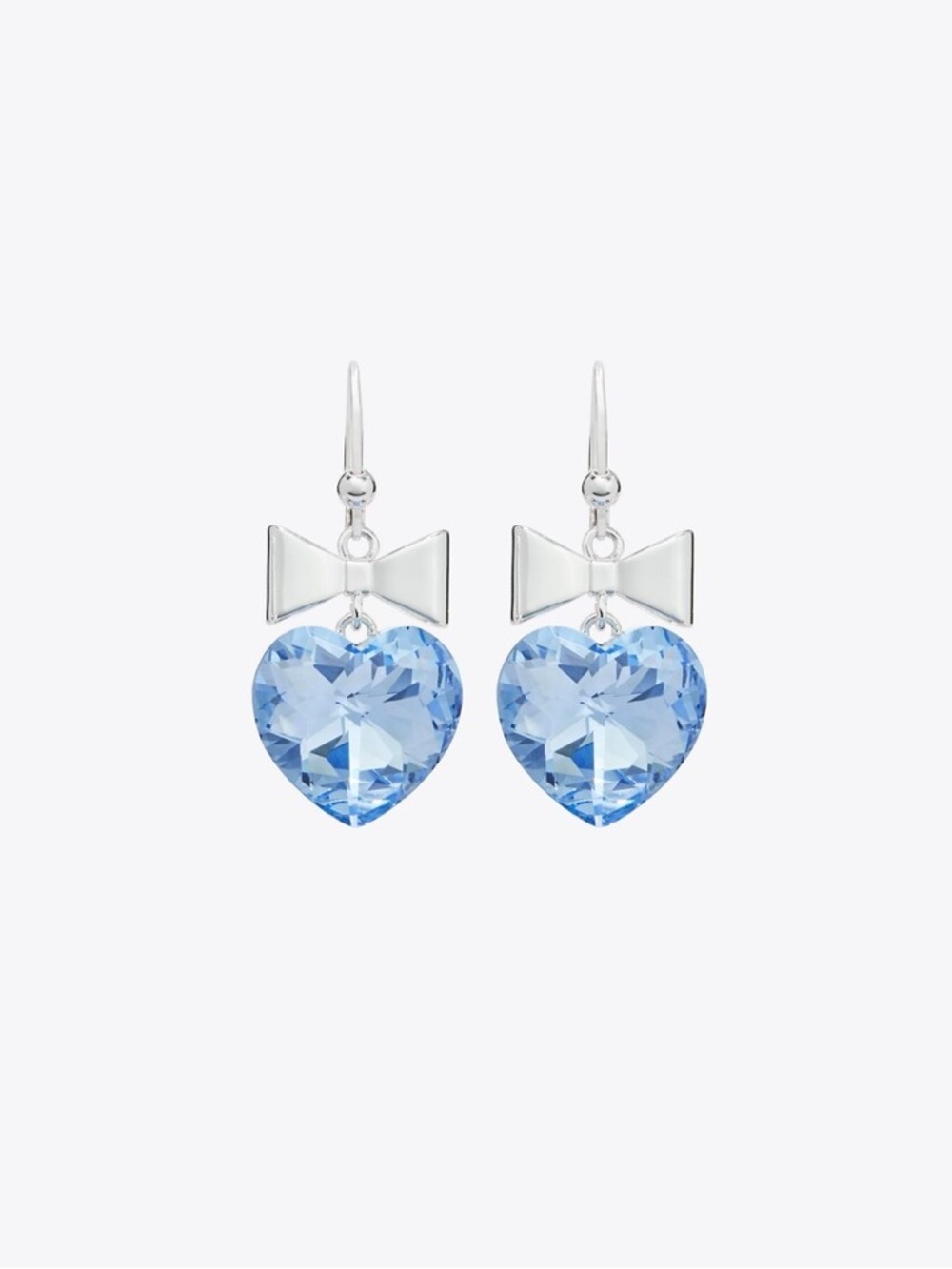 Nwot Tory Burch Curiosity Heart And Bow Earrings